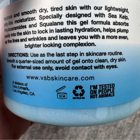 Vitamins & Sea Beauty Sea Kelp + Phytoceramides Rehydration Gel Moisturizer - Picture 7 of 12